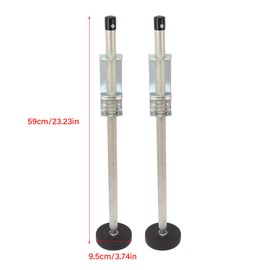 Ladder Leveling Adjuster, 60cm high Quality Alloy Steel Telescopic disassembly Adjuster, Non Slip stabilizing Ladder Leveler with Rubber feet for All Surfaces Indoors and Outdoors.