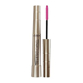 L’Oreal Paris Makeup Original Telescopic Mascara, Separating Mascara Volume and Length Formula, Washable, Blackest Black, 0.27 Fl Oz., 1 Count