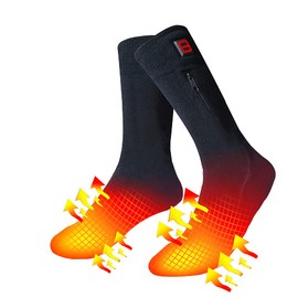 LPCRILLY Heated Socks Heated Feet Washable Electric Adjustable Temperature Outdoor Sports (L)