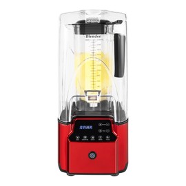 Commercial Blender Fruit Juicer Smoothie Mixer 2.2L/77oz Countertop Blender Ice Crusher with Soundproof Shield 2200W Self-Cleaning
