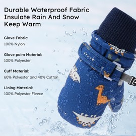 Yoofoss Children's Ski Gloves, Snowboard Gloves, Warm Waterproof Snow Gloves, Windproof Winter Mittens for 4-8 Years, Girls, Boys, Skiing, Riding, Running, Sports, Cycling