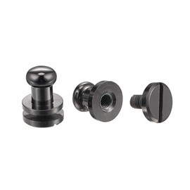 sourcing map 5 Set 6mm Solid Brass Round Head Stud Screw Rivets Post Fastener for DIY Leather Craft Belt Wallet Handbag Decoration Repairs, Black