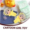 Kisangel Mini Girl Doll Soft Doll for Cute Cartoon Figure