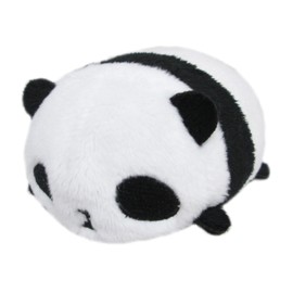SAN-EI Original Plush Toy, Noru~n Tribe Panda, Size (W x D x H): 2.4 x 3.5 x 2.0 inches (6 x