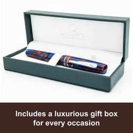 Monteverde Dragon Tree Fountain Pen (blue/brown) - M