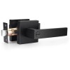 Probrico Matte Black Privacy Door Lever Lock Easy Install Bathroom