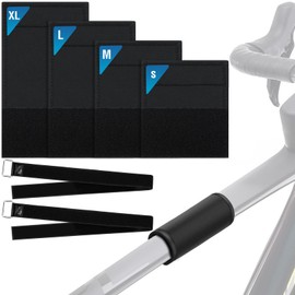 TYBYBB Bicycle Frame Protection Carbon Frame Protector for MTB E-Bike Bike BMX Frame Protection Transport Protection Frame Bicycle Suitable Accessories Set of 4 Neoprene Rubber Velcro Black