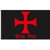 Templar Deus Vult Flag 3x5ft Medieval Crusader Knight Banner 100%