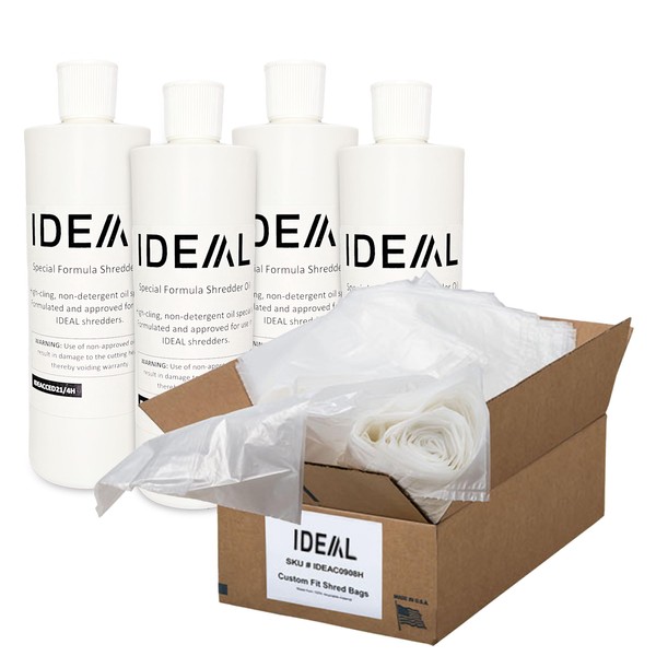 IDEAL Shredder Oil and Bag Kit for Most Personal Shredders,