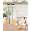 Raymeefa Extra Long Straw Cleaner Brush,Reusable and Soft Silicone Straw