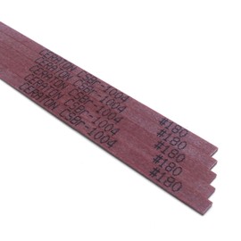MIRACLE Ceraton Ceramic Fiber Stone Pack of 10 100(L) x 4(W) x 1(T) mm for Grinding Polishing Deburring Lapping Metal Wood Molds Plastic Compatible with Air Tools Ultrasonic Polishers (#180 Brown)