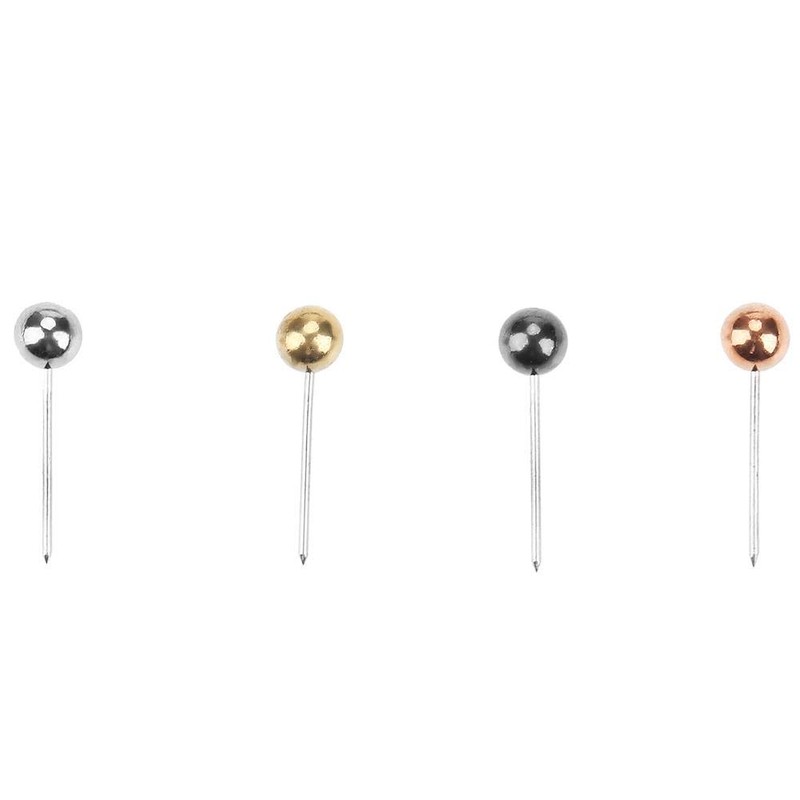 Pin Pins, 800 Pieces, Round Head, Plastic Pins, Straight, Pearl