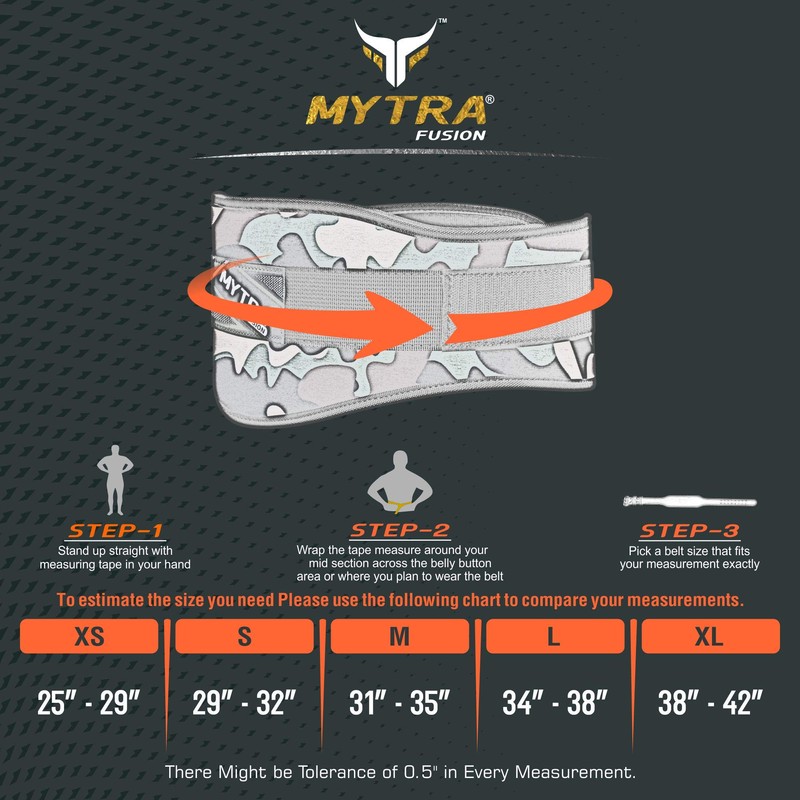 Mytra 6 Inch N8 Weight Lifting Curved Belt, green, l