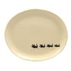 Seto Ware Black Cat 小判 Plate (Large) Pink