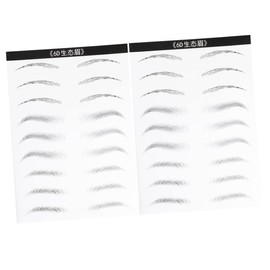FOMIYES Eyebrow Sticker Set 18 Pairs Hair-like Waterproof Stencils Women's Makeup Tools Easy Shape Long-lasting
