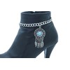 Unbranded Women Silver Metal Chain Boot Bracelet Shoe Native Style