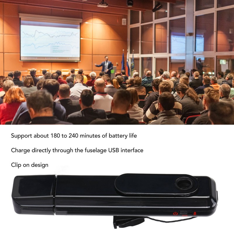 Body Camera 1080P HD Wearable Back Clip Design Rechargeable USB