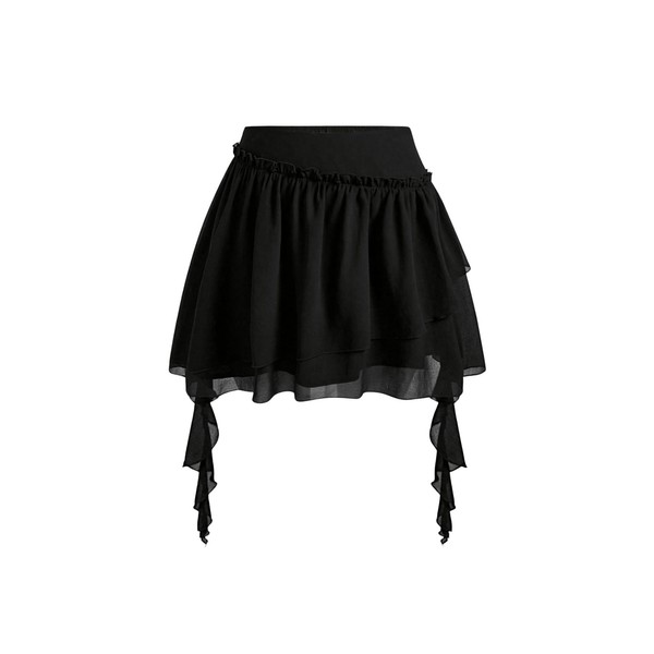 Verdusa Women's Plus Size Layered Tiered Ruffle Short Skirt Fairy