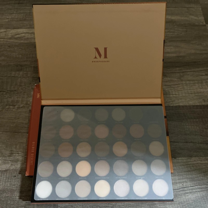 Morphe 35U Gilded Desert Artistry Bronzed Brilliant Shades Eyeshadow Palette