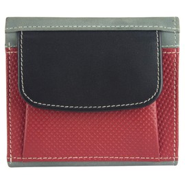 Sunsa 81606 Women's Wallet Soft Leather Wallet with RFID Protection Colourful Wallet Small Wallet with Many Compartments Leather Purse as Women Gifts, red, Casual