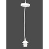 GURU SHOP Ceiling Pendant with Metal Canopy - White E14,