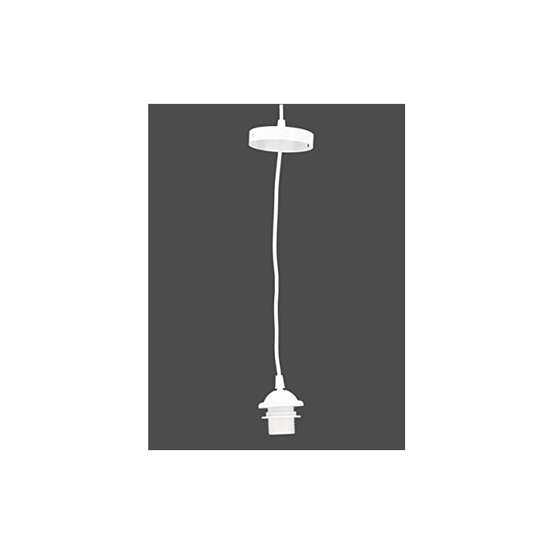 GURU SHOP Ceiling Pendant with Metal Canopy - White E14,