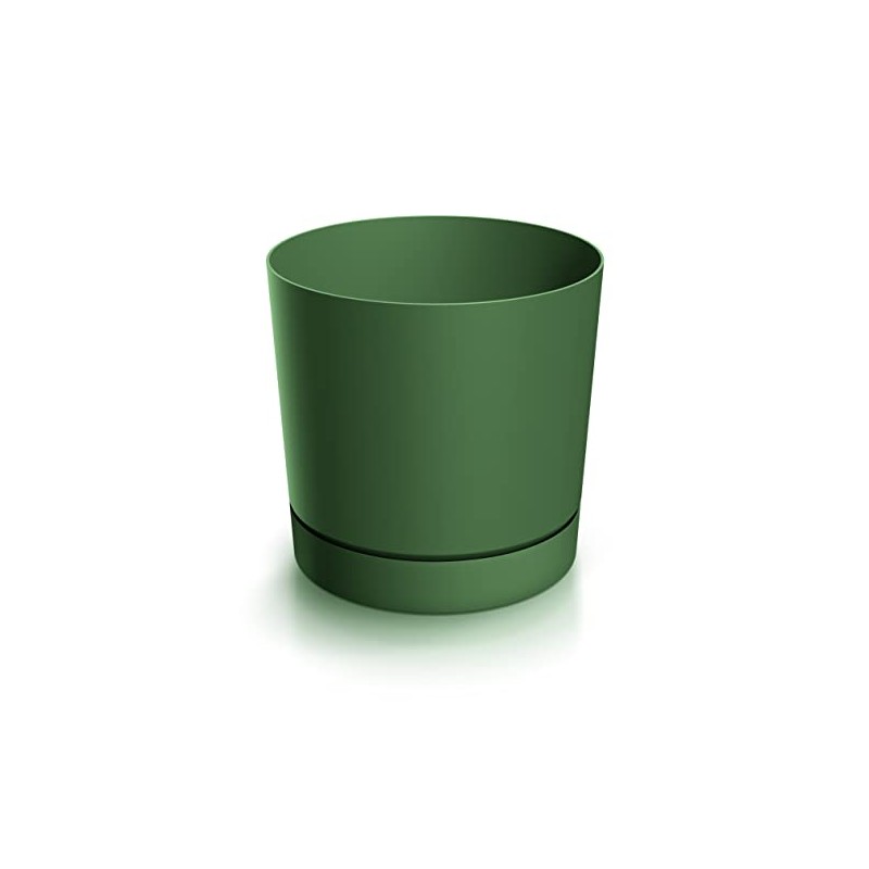 Tubo DPOP150 Flower Pot with Saucer 1.8 L Pine Green