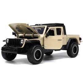 Jada Toys Just Trucks 1:24 2020 Jeep Gladiator Bronceado para Coche con Estante de neumáticos, Juguetes para niños y Adultos (32711)