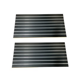 Only Hangers 24" H x 48" L Slatwall Panels with Metal Inserts - White, Black, Maple, and Barnwood (BLACK)