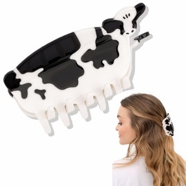Cow Hair Clip Cow Print Claw Clip Cute Farm Animal Hair Clips Unique Western Claw Clips Cow Print Stuff Country Girl Gifts Hair Accessories for Women Girls