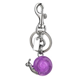 LXHSLJN Agate Snail Keychain Bag Charms for Women Handbags Cute Simulation Resin Car Accessories Lightweight Durable Anti-Loss Key Ring Purse Jewelry Gifts (Purple)