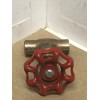 NIBCO 3/8" COPPER-NIBCO GLOBE VALVE- 3/8" SWEAT Valve-3/8"C x3/8"C-RED HANDLE-