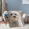 Cute Maltese Dog Blanket Gifts for Women Girls Dog Lovers,