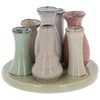Shudehill Giftware Petite Pottery Pastel Tones Mini Collection of Vases