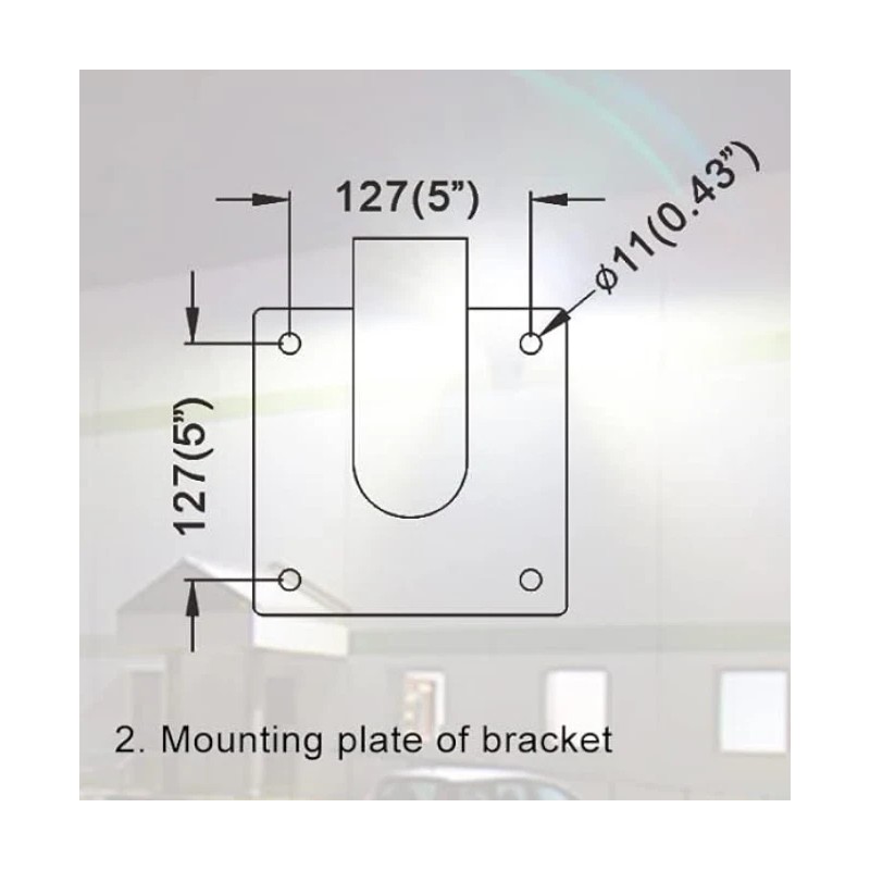 Duncan Parking Meter Stand Mount Kit, No Meter Included