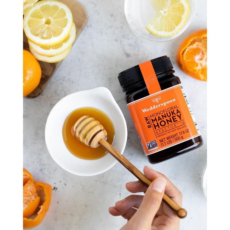 Wedderspoon Raw Monofloral Manuka Honey KFactor 16 - Size: 500g