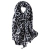 BUZZxSELECTION Women's Stole Leopard Print Large Scarf Animal Design SK003