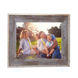BarnwoodUSA | Farmhouse Style Rustic 9 x 12 Picture Frame | Artisan Molding | 3.25 inch Molding | Upcycled Wood | Rustic | Espresso