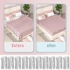 OTKARXUS Bed Sheet Clips,10PCS Cylindrical Non-slip Plastic Bed Sheet Grippers,