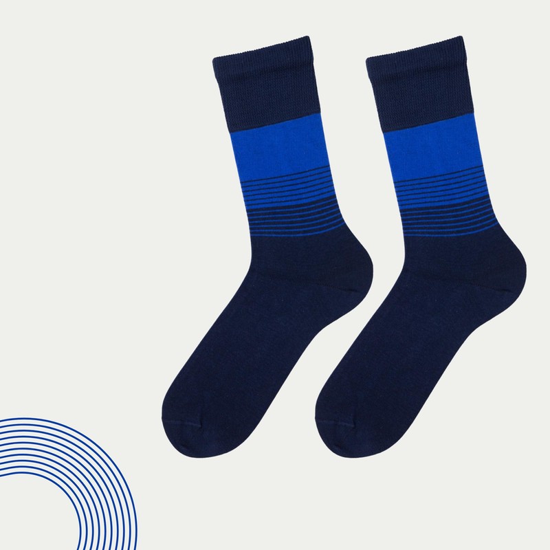 Ntelioglou Breathable Checked Patterned Men's Socks | 3-Piece Cotton Checked