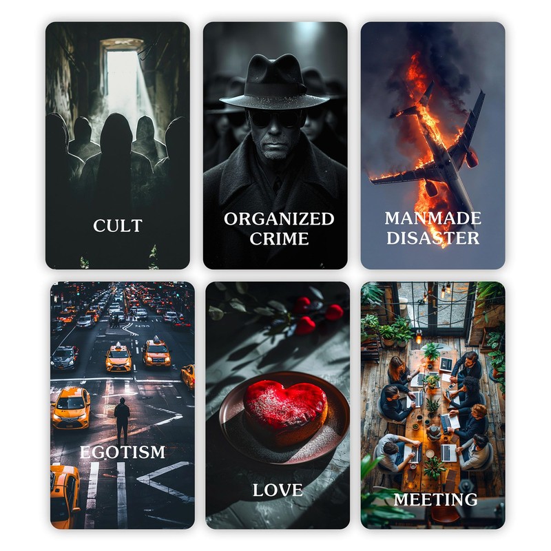 soulme True Crime Clues Oracle Cards, Conspiracy and Investigation Oracle