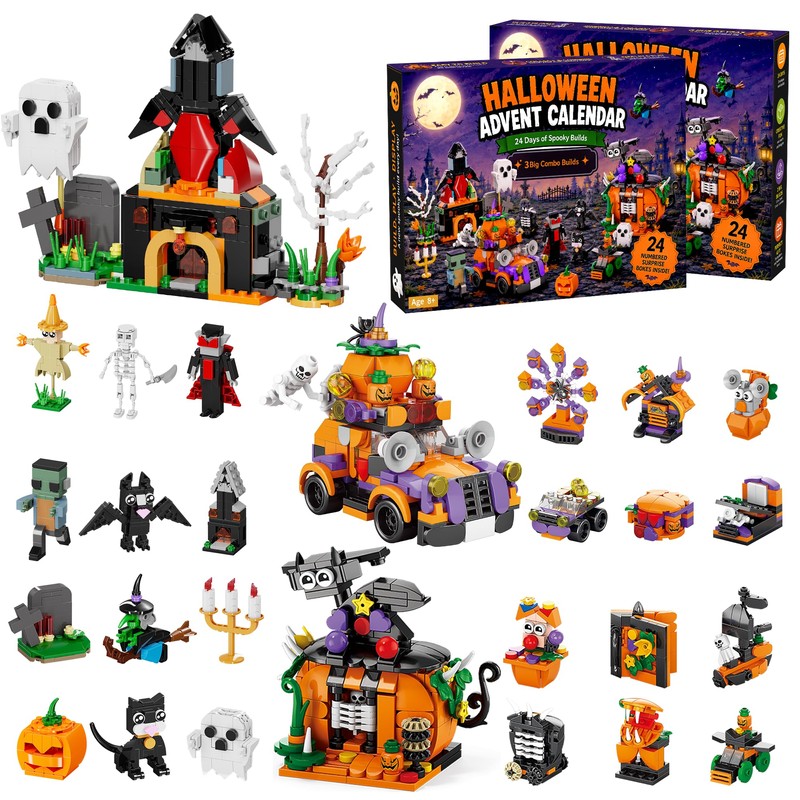 Calendario de Adviento Halloween 2026 set de bloques de 24