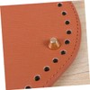Gadpiparty 1PC Oval PU Leather Bottom Shaper Pad for DIY