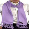 CJ Apparel Men's Plain Knitted Scarf for Autumn/Winter, lilac