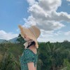 Straw Hat, Women's, Sun Protection Hat, Sun Visor, Ribbon Chin