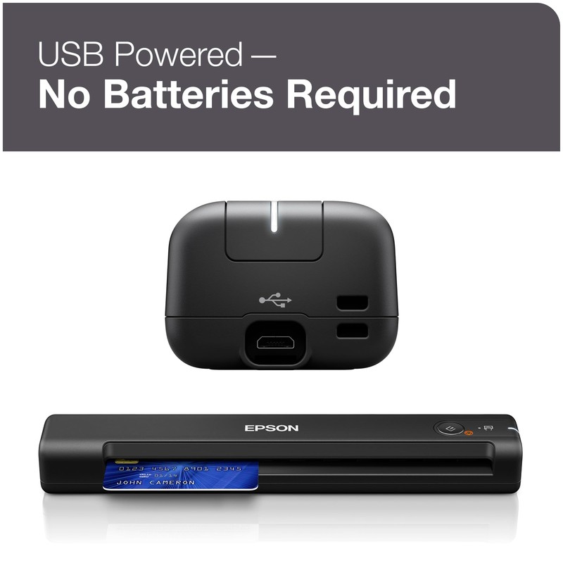 Epson WorkForce ES-50 Portable Sheet-Fed Document Scanner for PC and