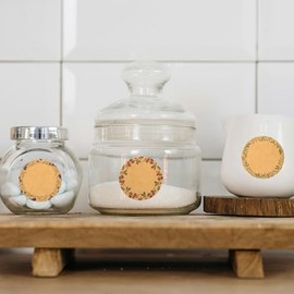 Healvian Etiquetas Adhesivas Para Regalos De 1.96X1.96In Con Diseño De Pegatinas Decorativas Para Bolsas Sobres Y Manualidades En Bodas Y Cumpleaños