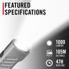 Coast Slayer Laser 1000 Lumen USB-C Rechargeable LED Flashlight with