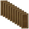 Imperial RG0234 4 x 10-Inch Louvered Floor Register, Brown, 10