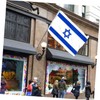 SUPVOX Medium Israel Flag Stand Decorative National Flag Yard Garden